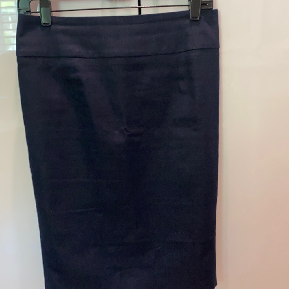 Denim pencil skirt